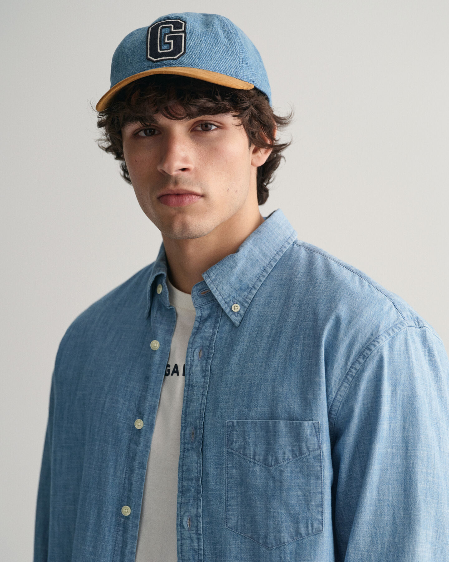 Chemise relaxed fit en chambray