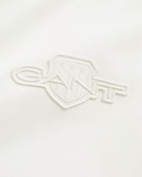 Sweat-shirt rond avec écusson ton sur ton