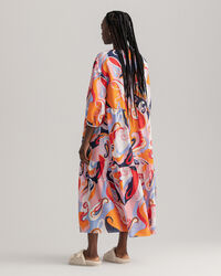 Robe en soie &agrave; motif cachemire