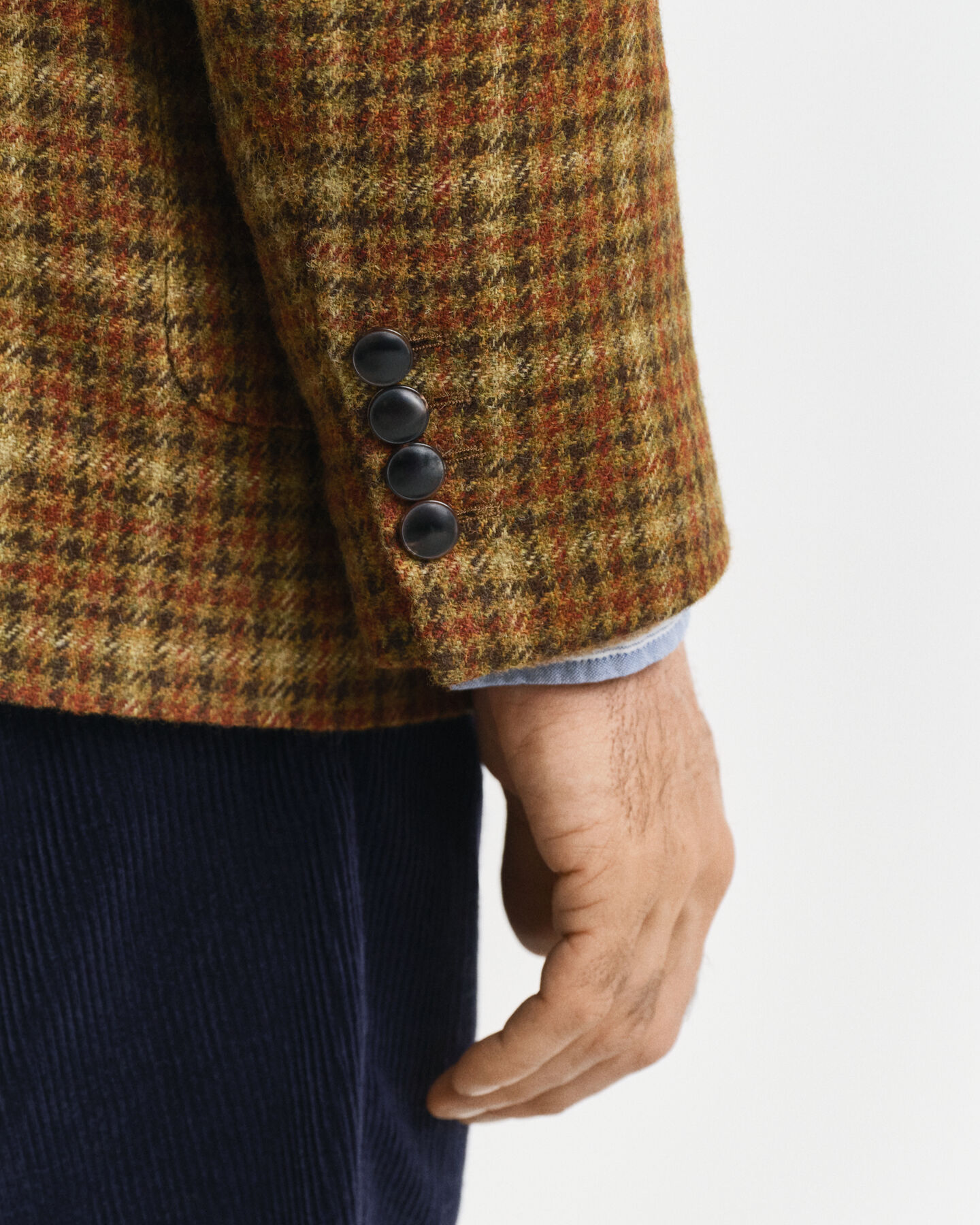 Veste blazer coupe décontractée en tweed à carreaux