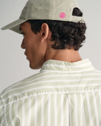 Chemise regular fit en popeline &agrave; larges rayures