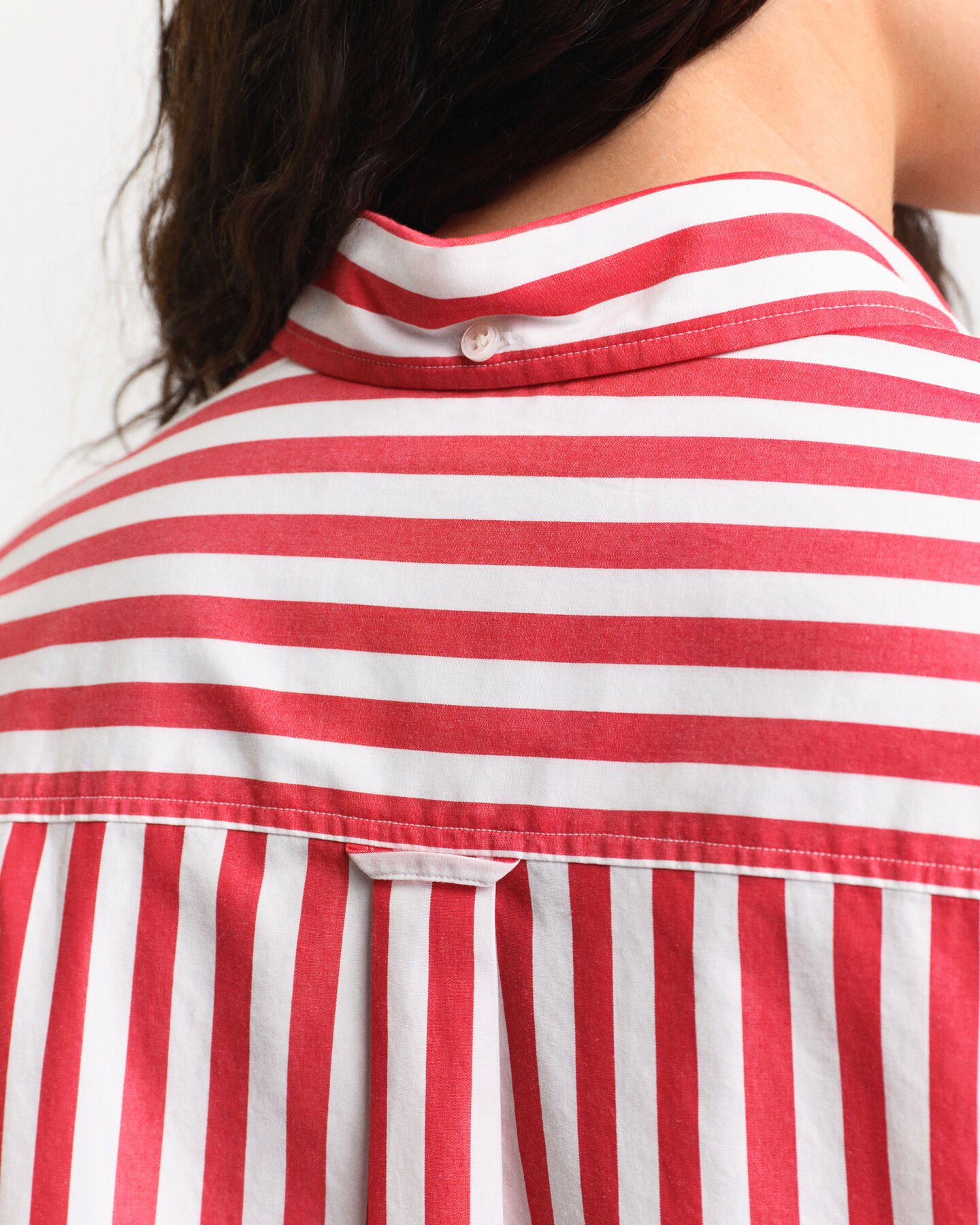 Chemise ultra-ample en popeline à rayures classique