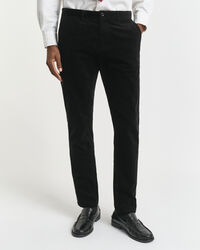 Pantalon chino slim fit en velours côtelé