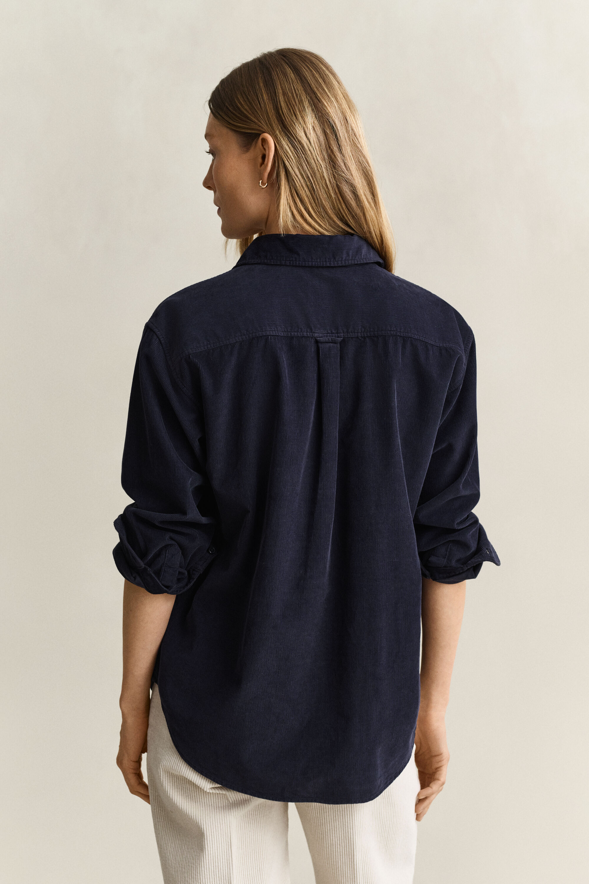 Relaxed corduroy hemd