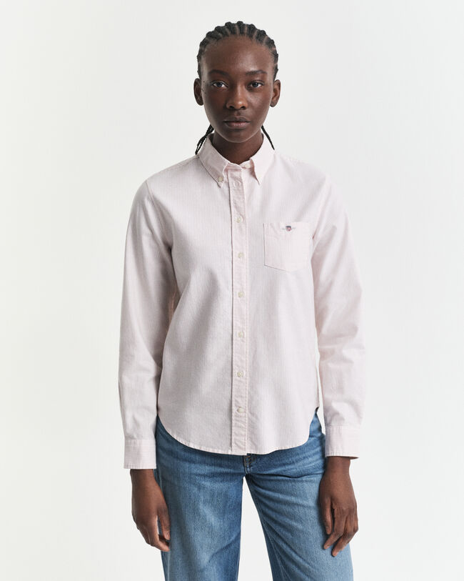 Regular Fit Classic Oxford-hemd met strepen