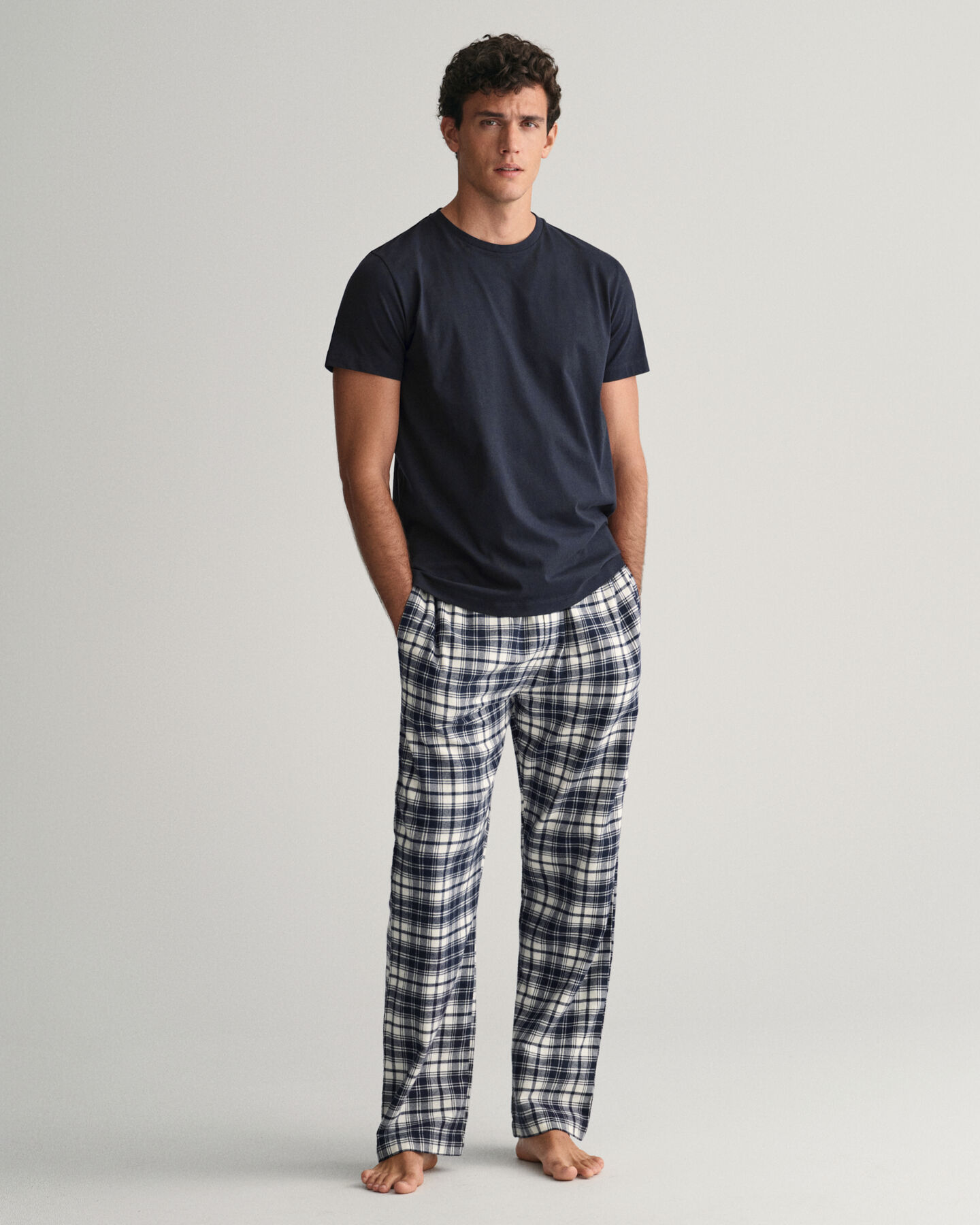 Flanellen pyjamabroek & -shirt in cadeauverpakking