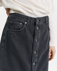 Denim minirok met knopen