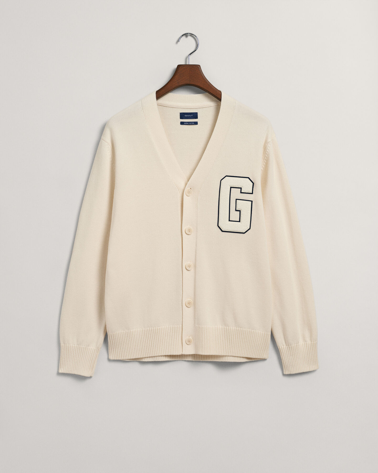 Cardigan en coton Supima Letterman