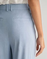 Relaxed Fit getailleerde broek van stretchlinnen