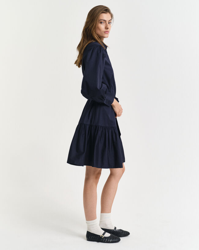 Robe en satin de coton