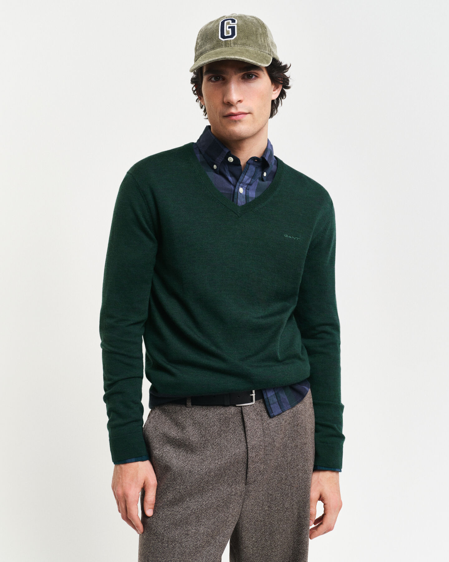 Trui met V-hals van extra zachte merinoswol