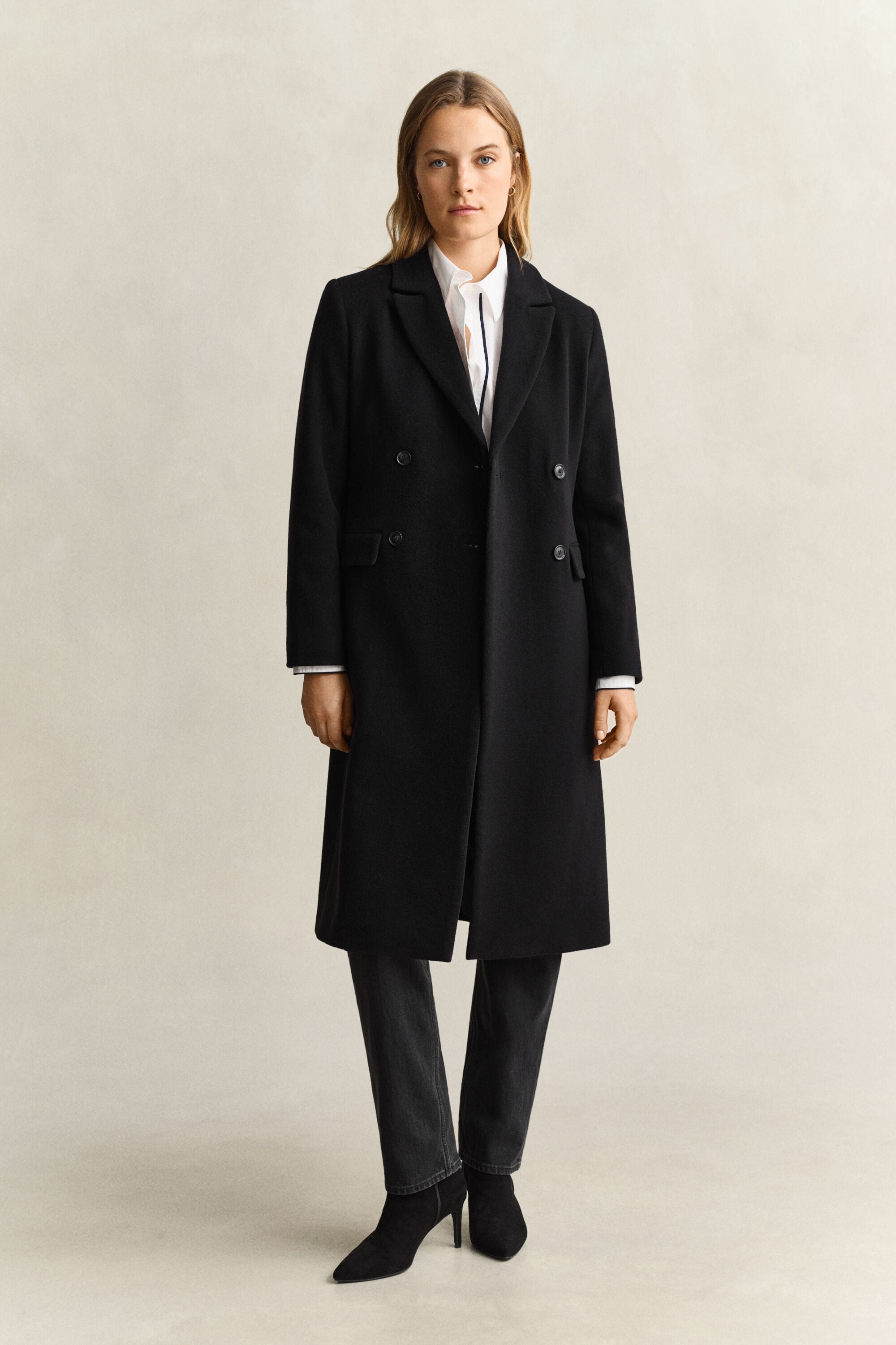 Manteau en laine et cachemire