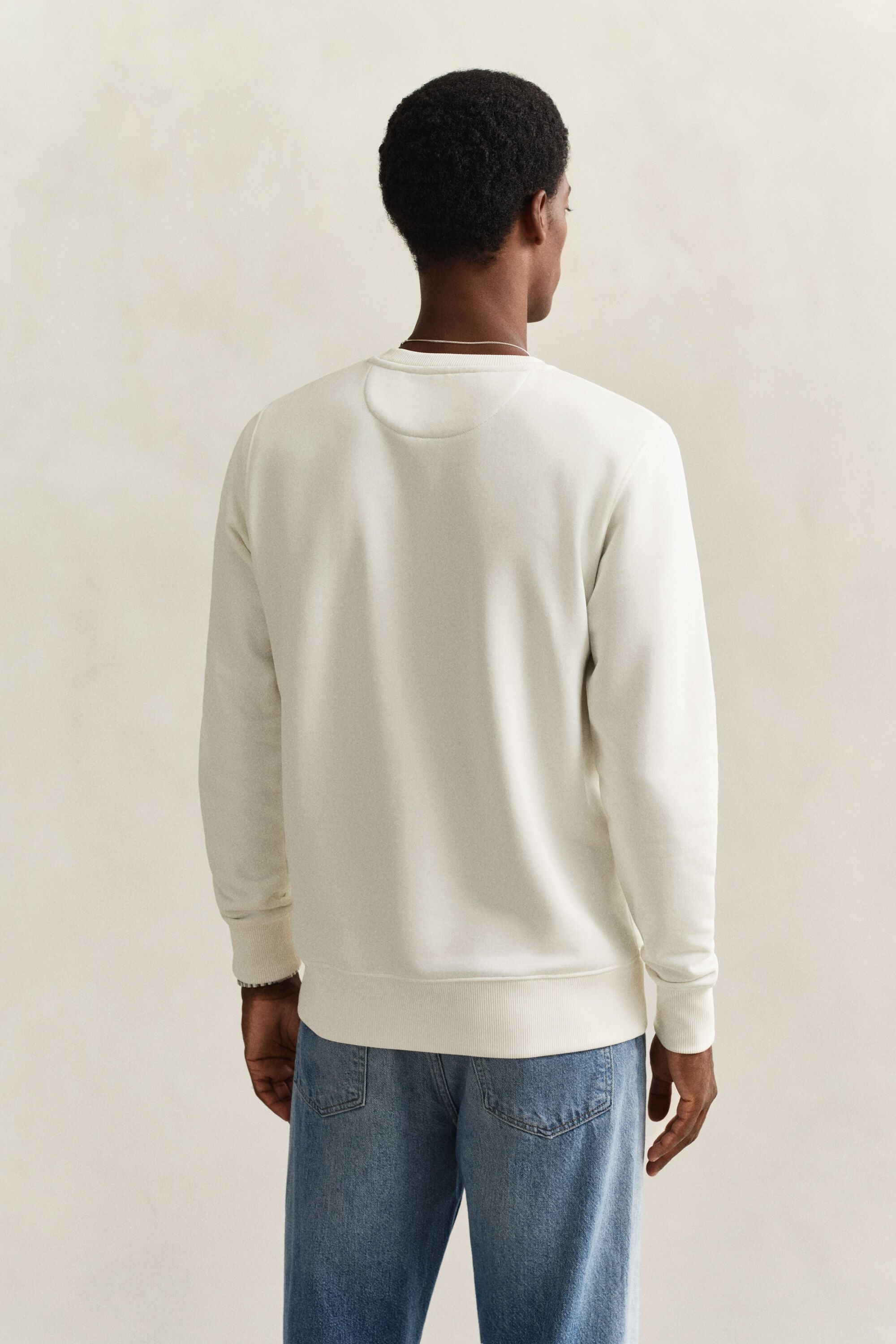 Shield sweatshirt met ronde hals