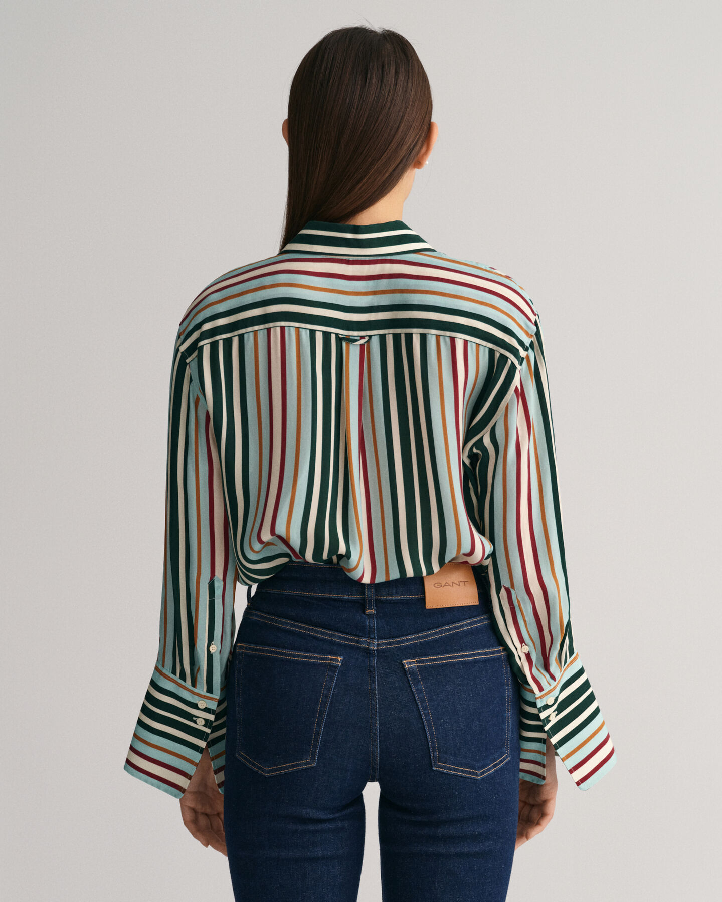 Relaxed Fit hemd met veelkleurige strepen