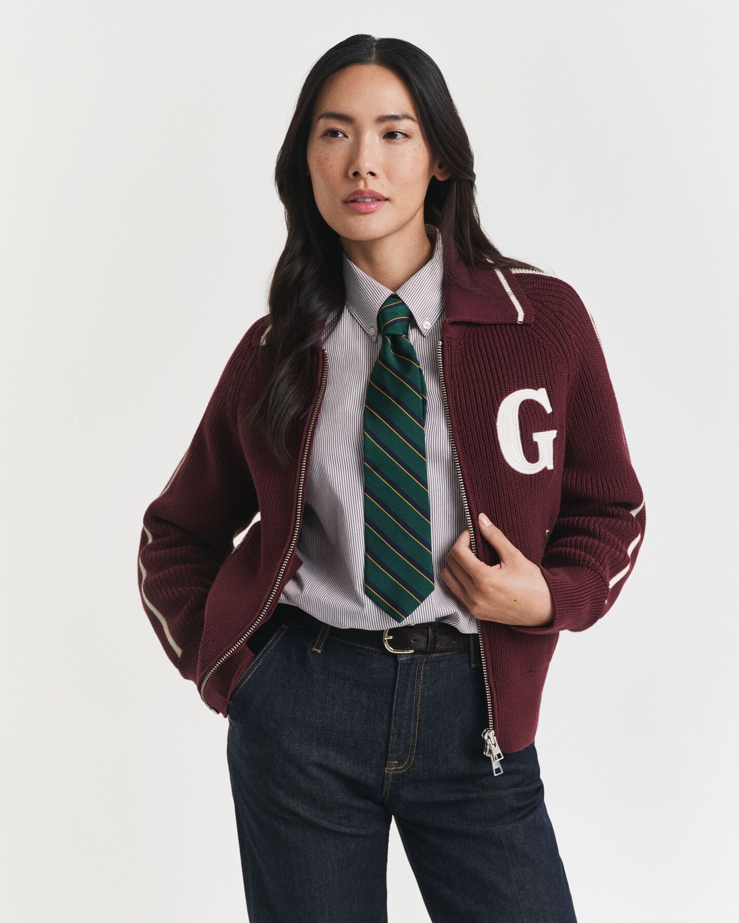 Cardigan zippé GANT Varsity