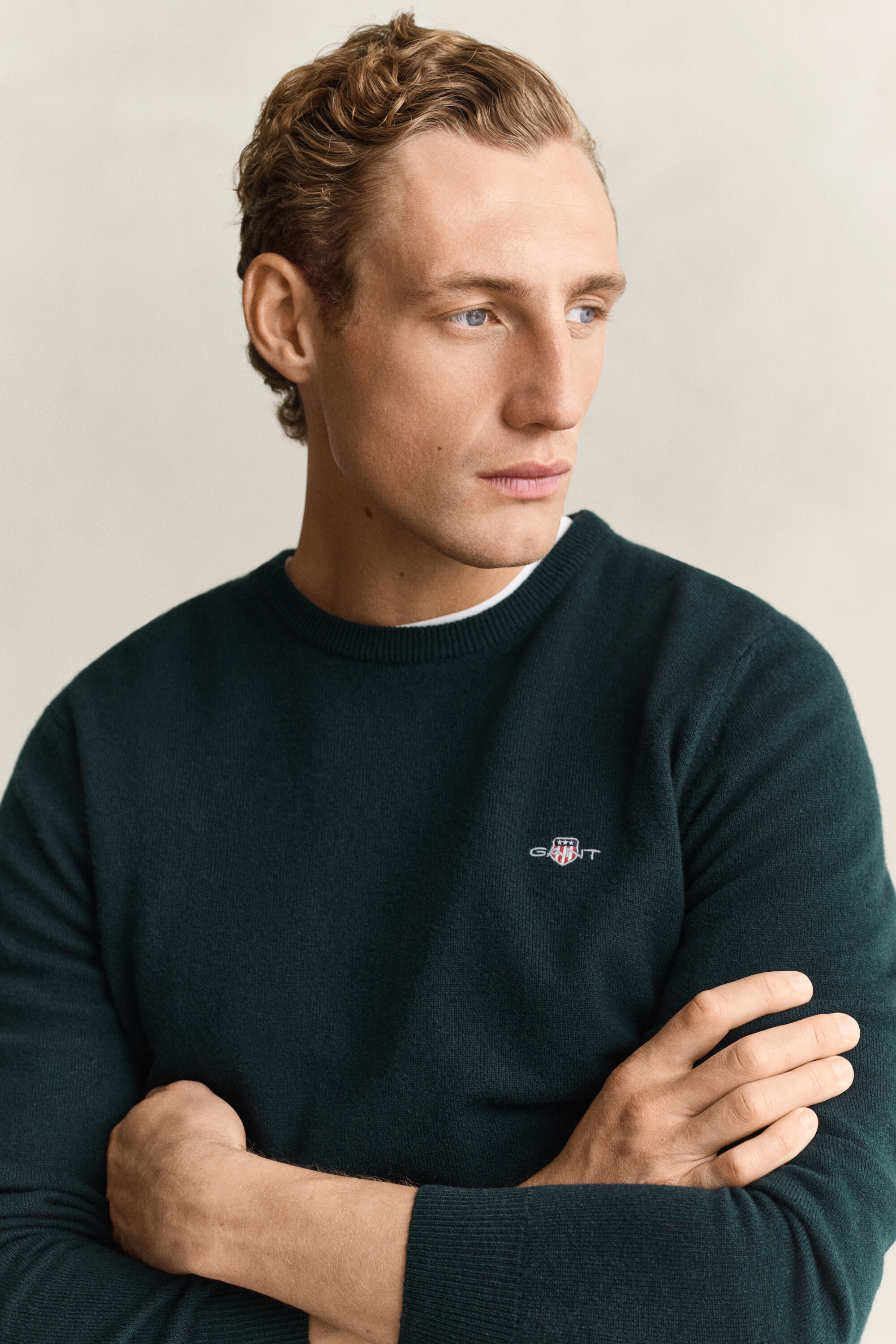 Pull col rond en laine d’agneau