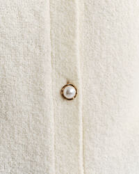 Bouclé vest met ronde hals