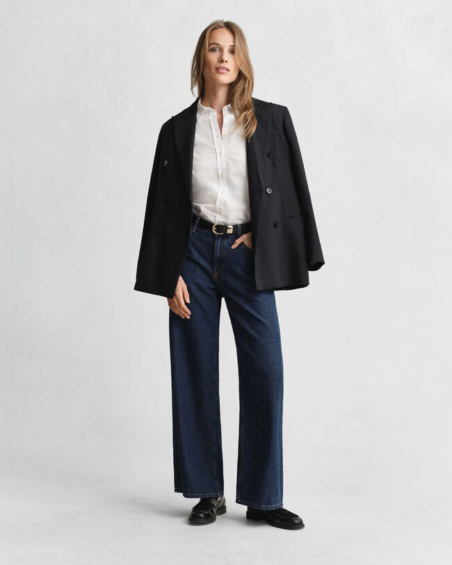 Chemise coupe slim en coton Oxford stretch