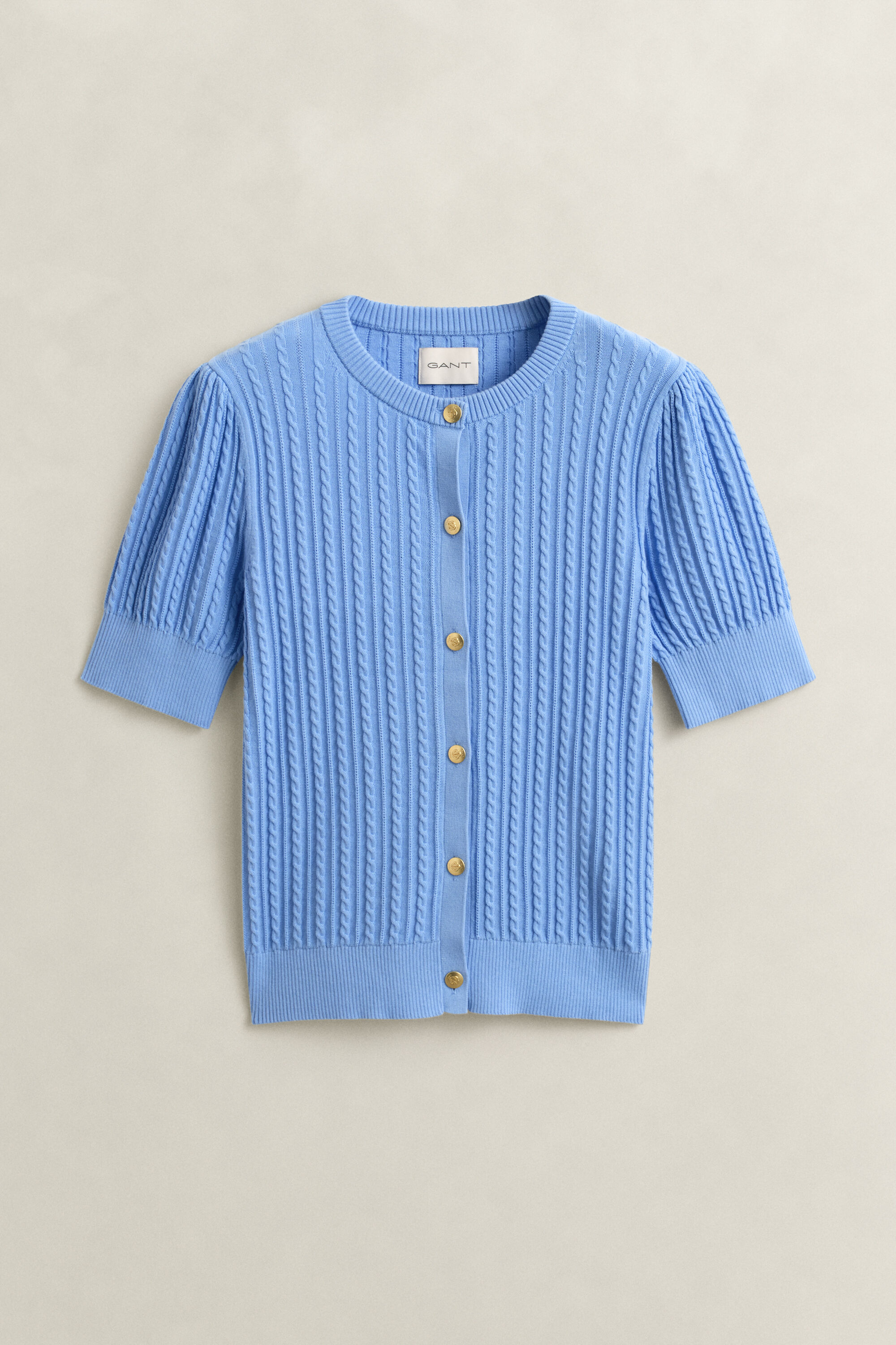 Cardigan en maille torsadée de coton