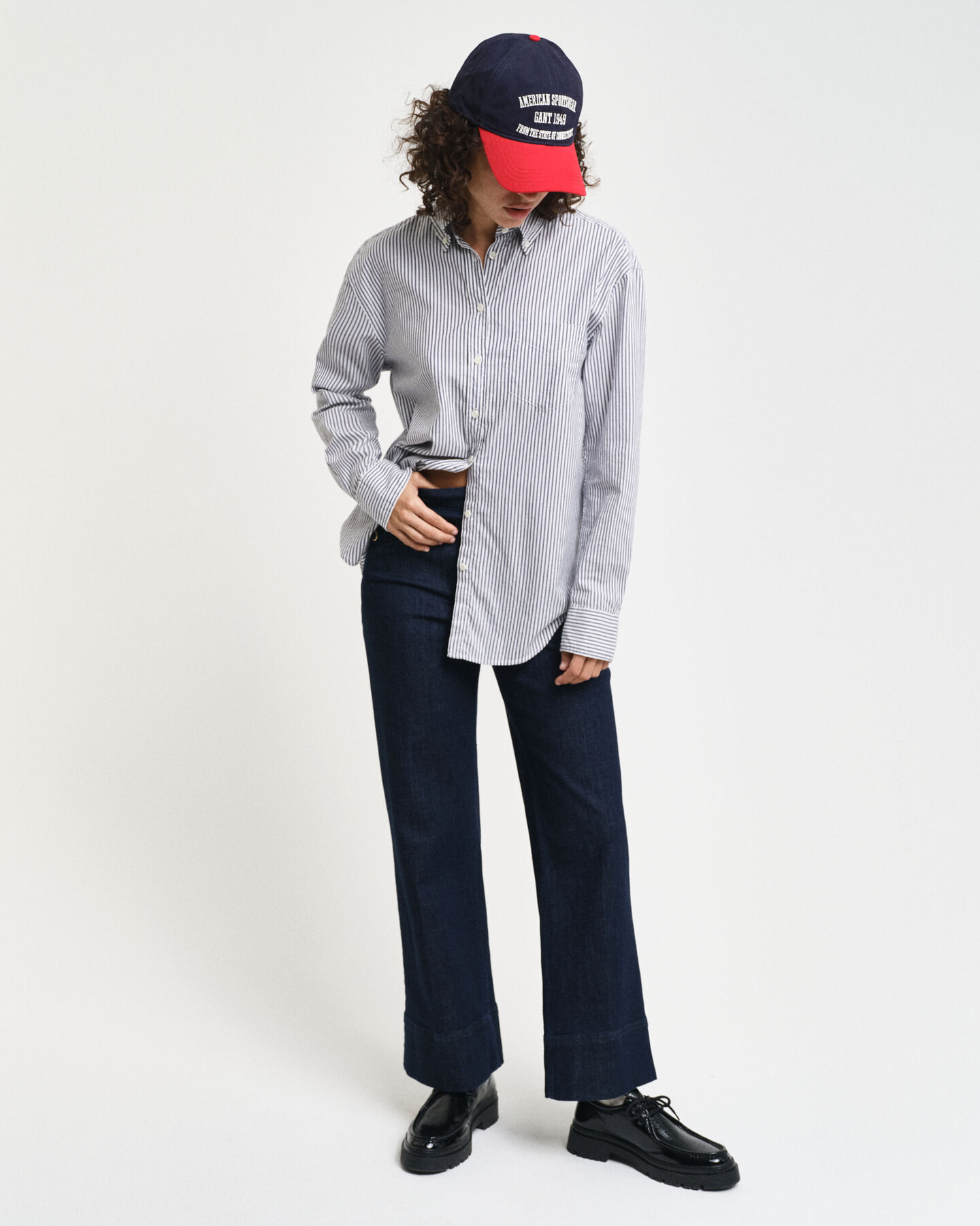 Relaxed Fit Luxury Oxford-hemd met strepen