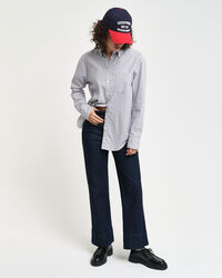 Relaxed Fit Luxury Oxford-hemd met strepen