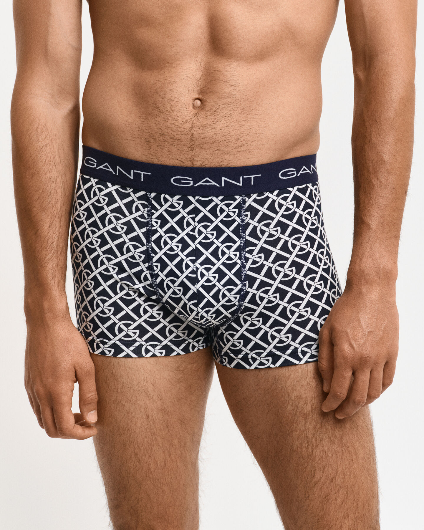 Set van drie boxershorts met G-patroon