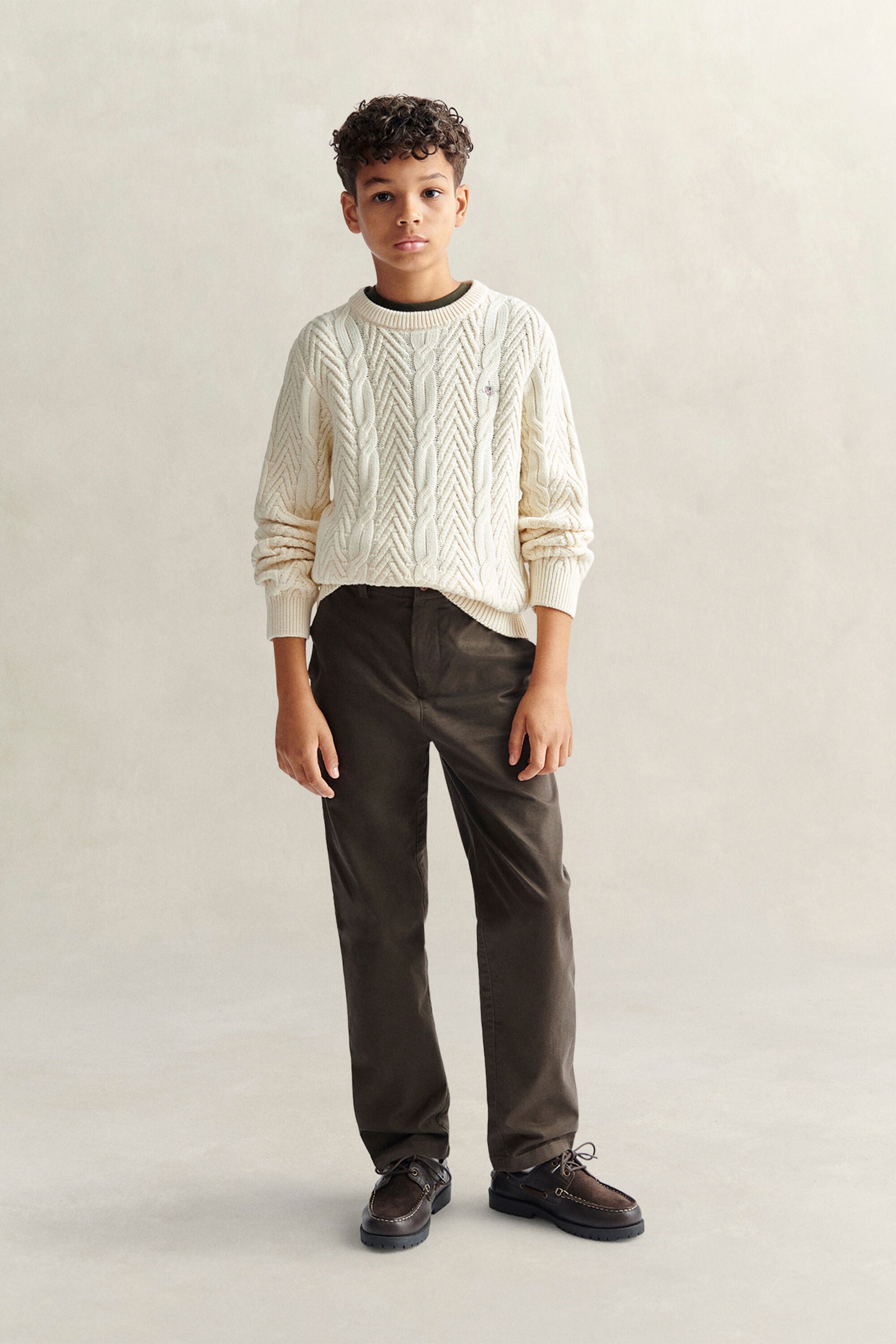 Pull en maille torsadée Ado Garçon