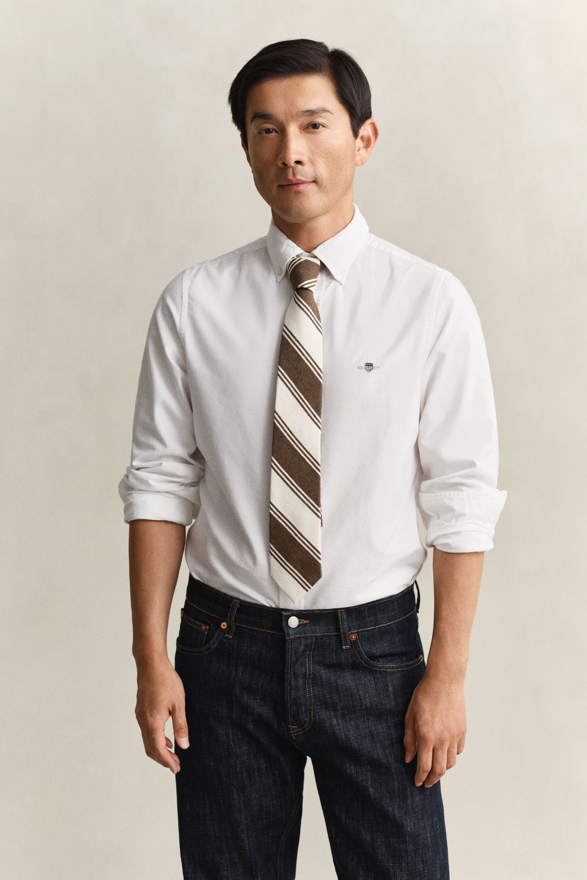 Slim Fit klassiek Oxford-overhemd