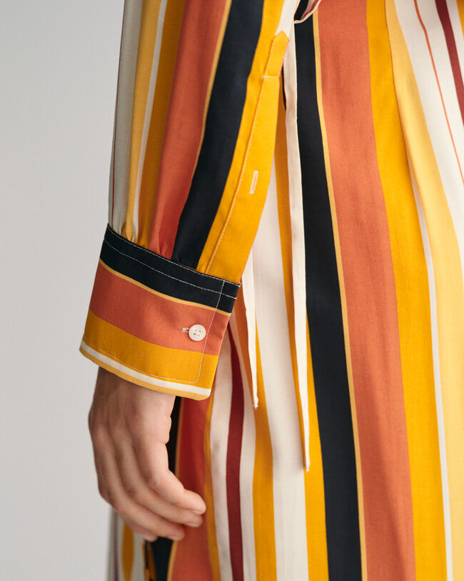 Chemise relaxed fit ray&eacute;e avec liens &agrave; nouer