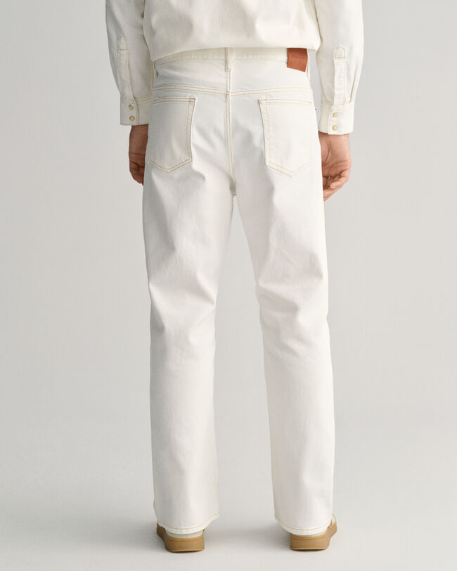 Loose Fit jeans in wit