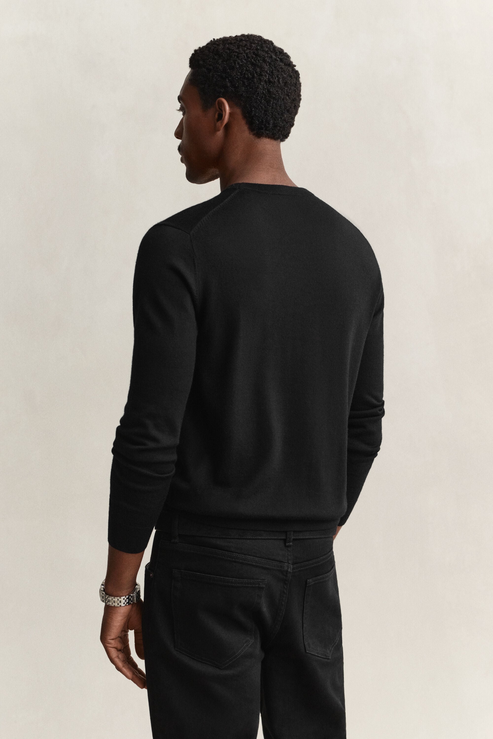 Pull col rond en laine mérinos