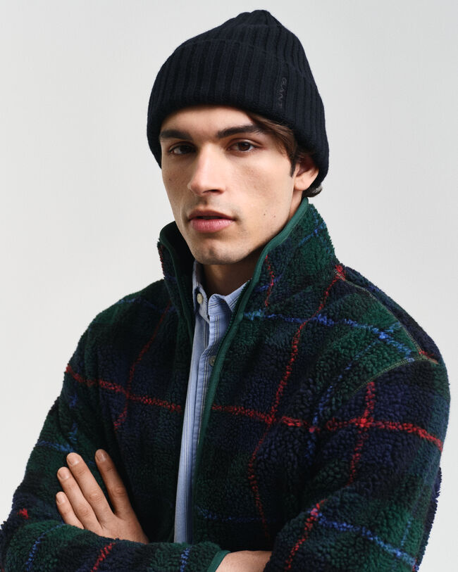 Veste en polaire à carreaux