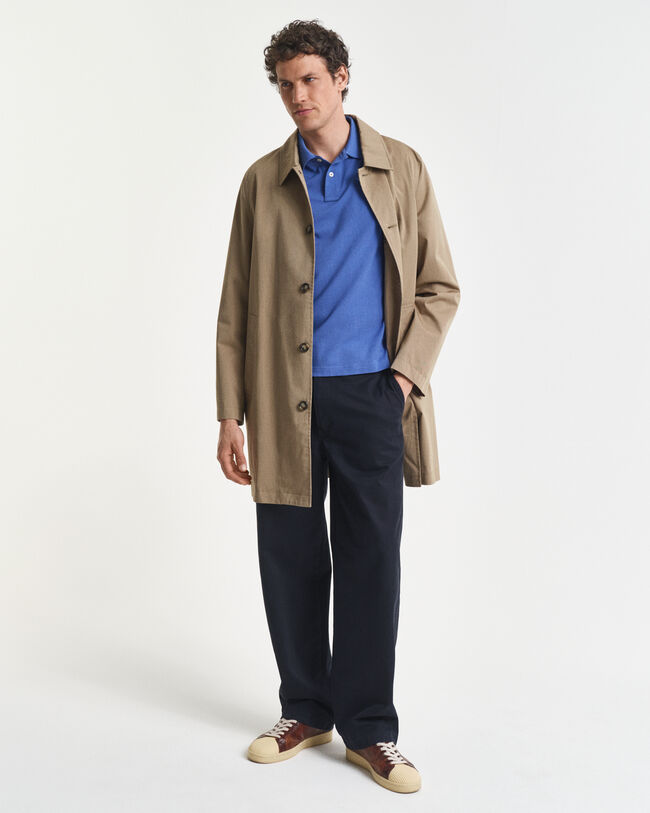 Polo coupe regular en coton piqué Shield