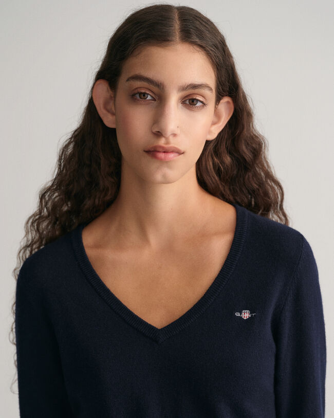 Extra zachte V-halstrui