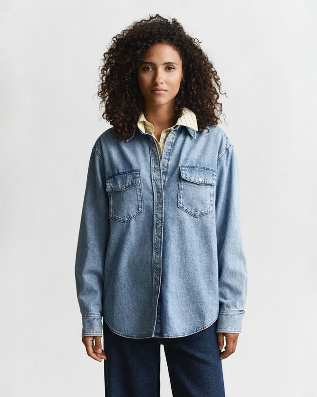 Relaxed Fit denim hemd