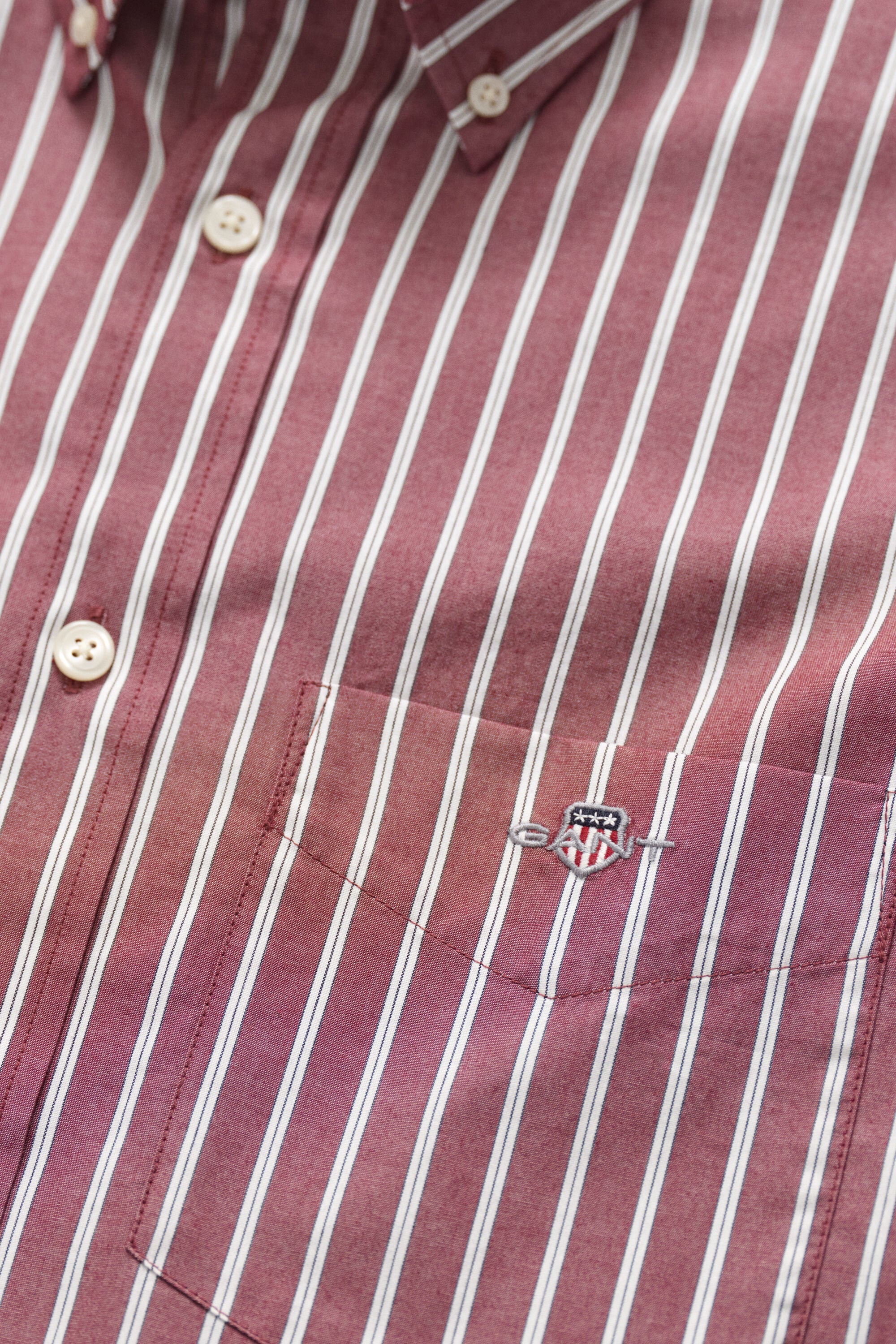 Poplin hemd met strepen