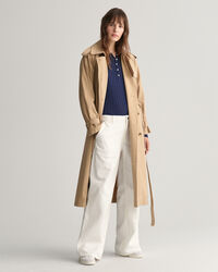 T-shirt côtelé à manches longues Henley