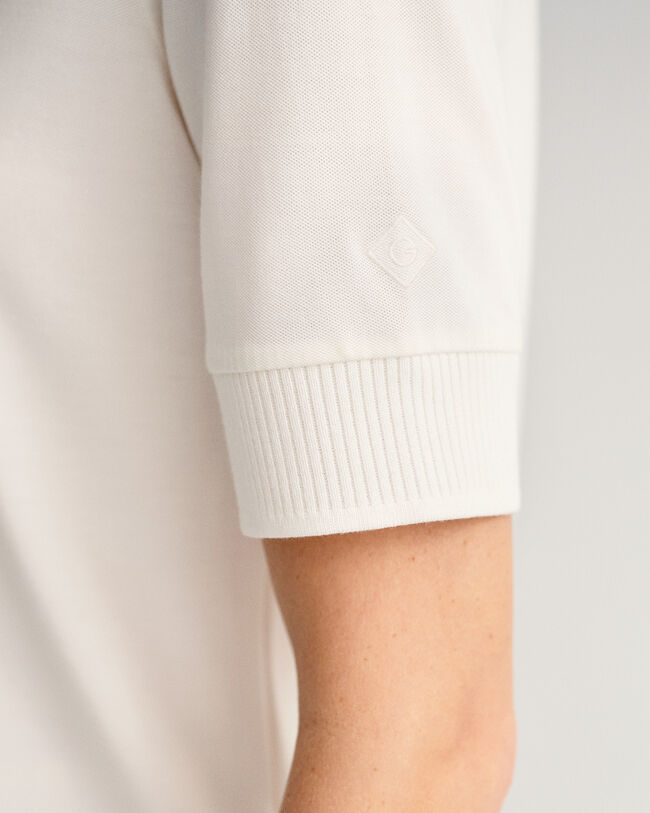 Detail Collar piqué poloshirt