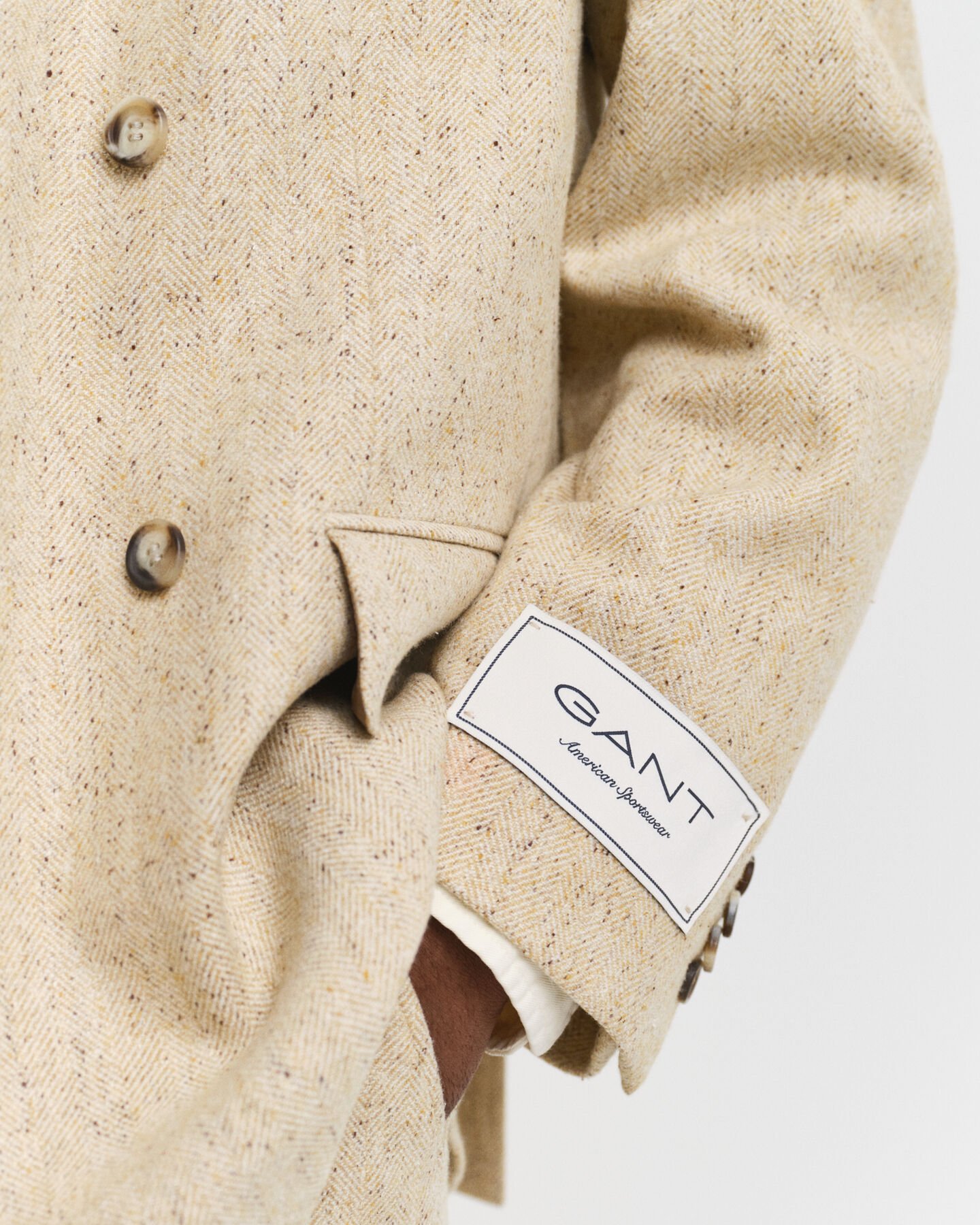 Veste de costume coupe décontractée à chevrons effet moucheté