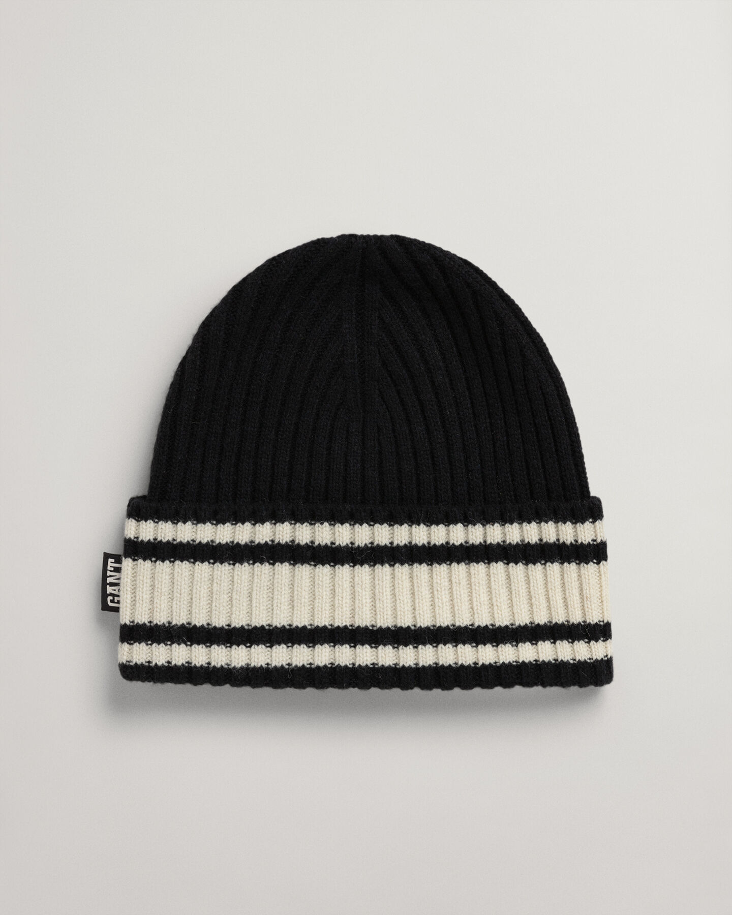 Bonnet en laine &agrave; rayures Collegiate