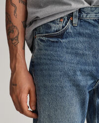 Hayes Slim Fit jeans met vintage wassing