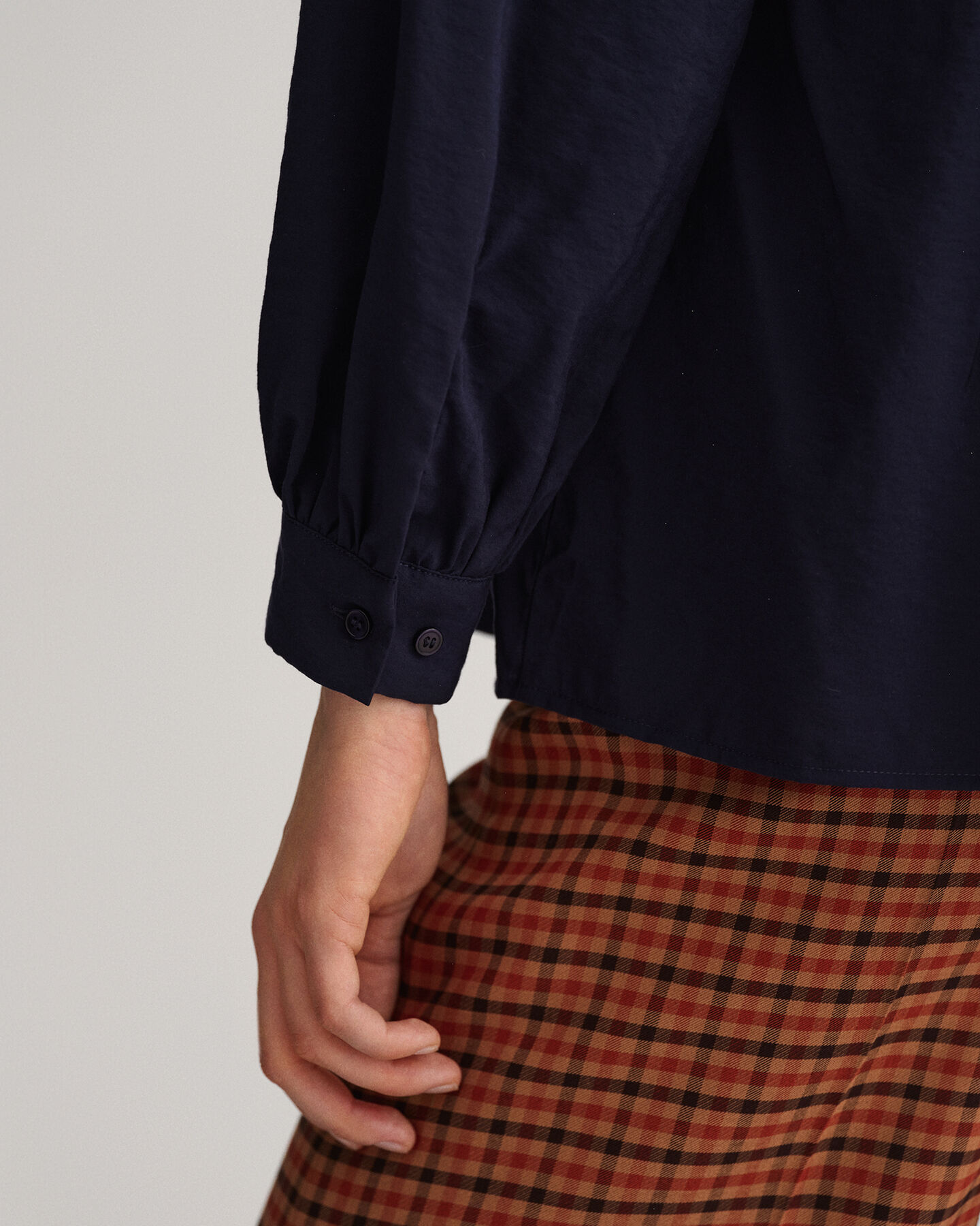 Chemisier à col droit