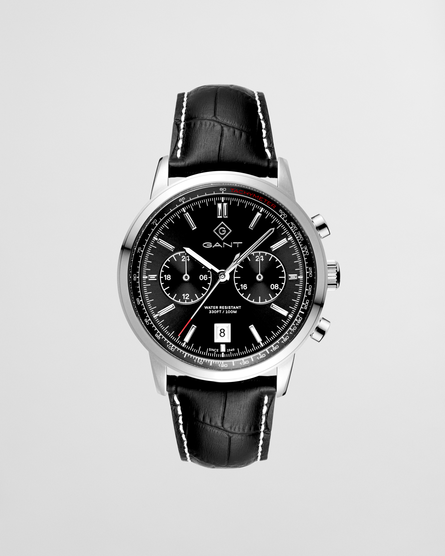 Montre GANT Occasion – Bracelet Silicone, Boîtier Argenté, Mouvement Quartz, Style Sport